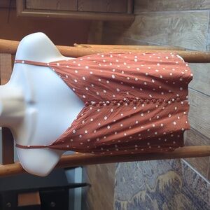 Polka dot cropped tank